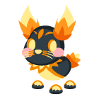 Burning Bunny Sticker