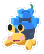 Castle Hermit Crab Sticker