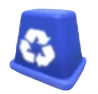 Eco Blue Recycling Bin Hat
