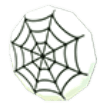 Eco White Spider Web Badge