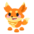 Flaming Fox Sticker