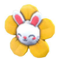 Flower Bunny Clip