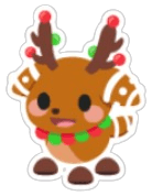 Gingerbread Reindeer Sticker