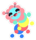 Gumball Caterpillar Sticker