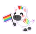 Happy Pride Zebra Sticker