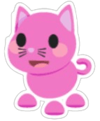 Pink Cat Sticker
