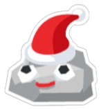 Santa Pet Rock Sticker