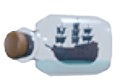 Ship in a Bottle Throw Toy