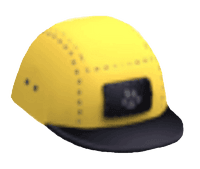 Yellow 5 Panel Cap