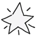 2D Star Throw Toy
