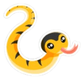 Cheeky Yellow Lipped Sea Krait Sticker