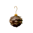 Eco Brown Pinecone Earrings