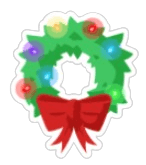 Festive Wreath Sticker