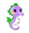 Genderqueer Seahorse Sticker
