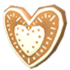 Gingerbread Heart Flying Disc