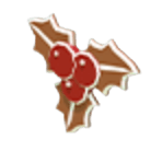 Gingerbread Holly Flying Disc