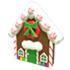 Gingerbread House Throw Toy