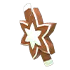 Gingerbread Star Eye Patch