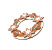 Gingerbread Wreath Flying Disc