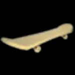Gold Skateboard