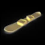 Gold Snowboard