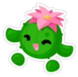 Joyful Cactus Friend Sticker
