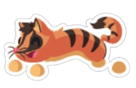 Jumping Banded Palm Civet Sticker