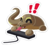 Keyboard Warrior Komodo Dragon Sticker