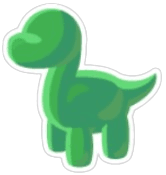 Long Neck Throw Toy Sticker