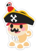 Pirate Dog Sticker