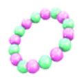 Purple & Green Beads