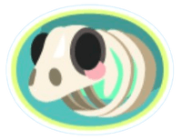 Sea Skeleton Panda Sticker
