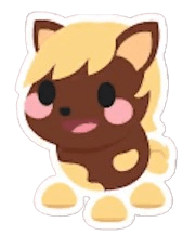 Shetland Pony Dark Brown Sticker