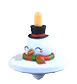 Spinning Top Flying Disc