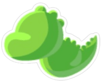 T-Rex Throw Toy Sticker