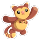 Tree Kangaroo Family Sticker