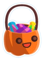 Trick or Treat Basket Sticker