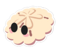 White Sand Dollar Sticker