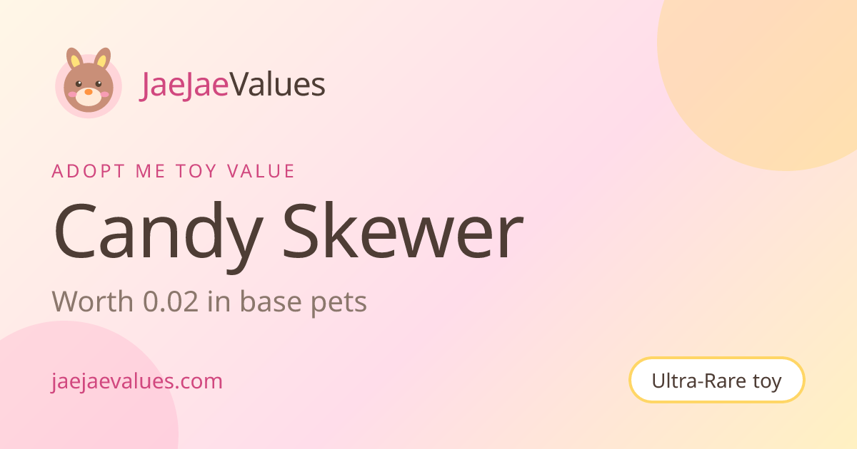 Candy Skewer Value in Adopt Me 2026 | JaeJaeValues