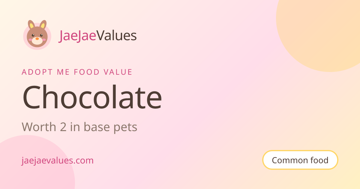 Chocolate Value in Adopt Me 2026 | JaeJaeValues